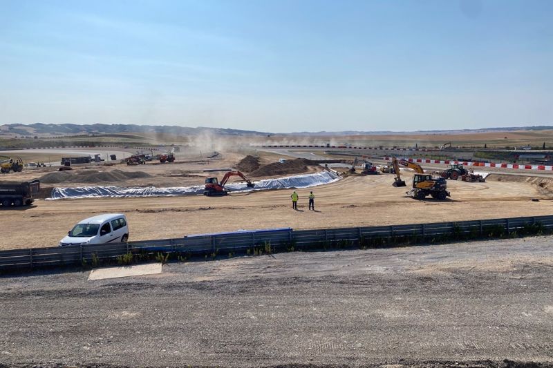 Rascher Fortschritt auf dem Circuito de Navarra durch Beschleunigung der Arbeiten der Phase 2 