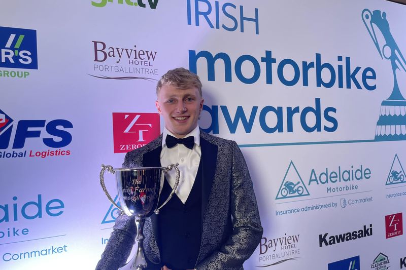 Swann celebrates winning the inaugural BSB Breakthrough Award