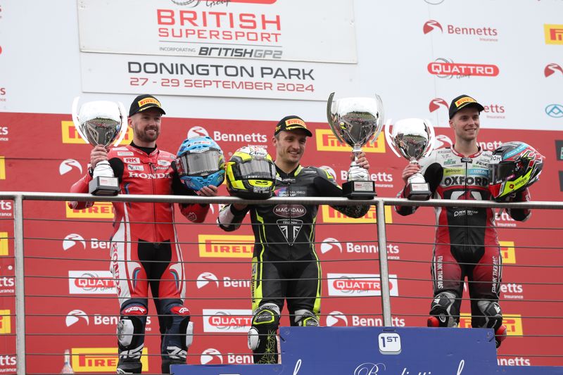 Quattro Group British Supersport & GP2/HEL Supersport Cup: Stapleford pips Kennedy to Feature race win