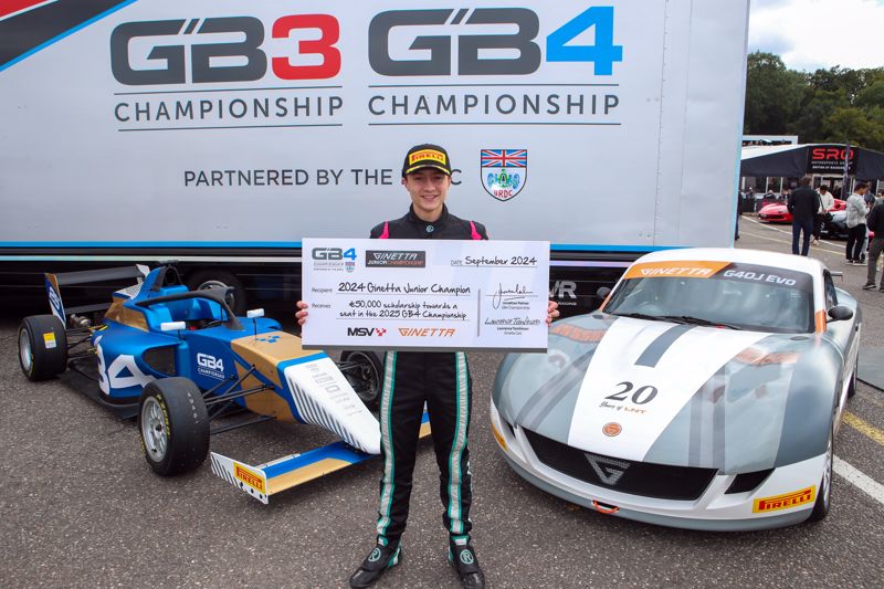 Newly crowned Ginetta Junior champion Ethan Jeff-Hall wins £50,000 GB4 Scholarship