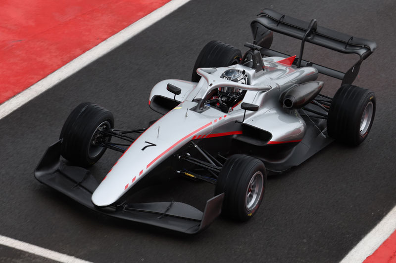 GB3 cars break cover at Donington Park 