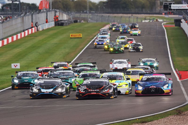 British GT Race: Rob and Ricky Collard secure a dominant victory at Donington Park