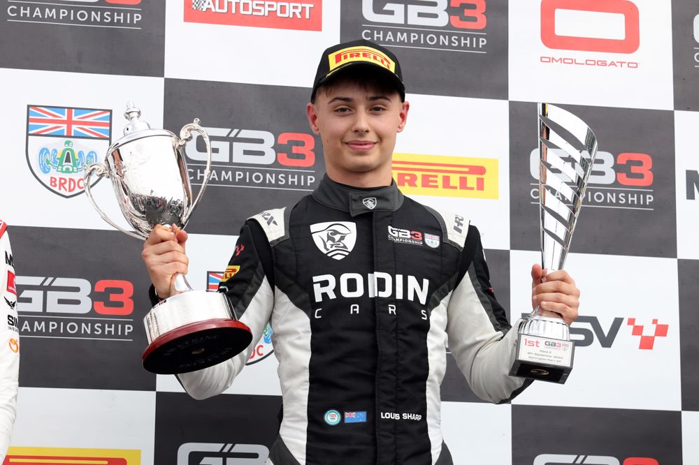 Sharp does the Donington double in GB3 race two 