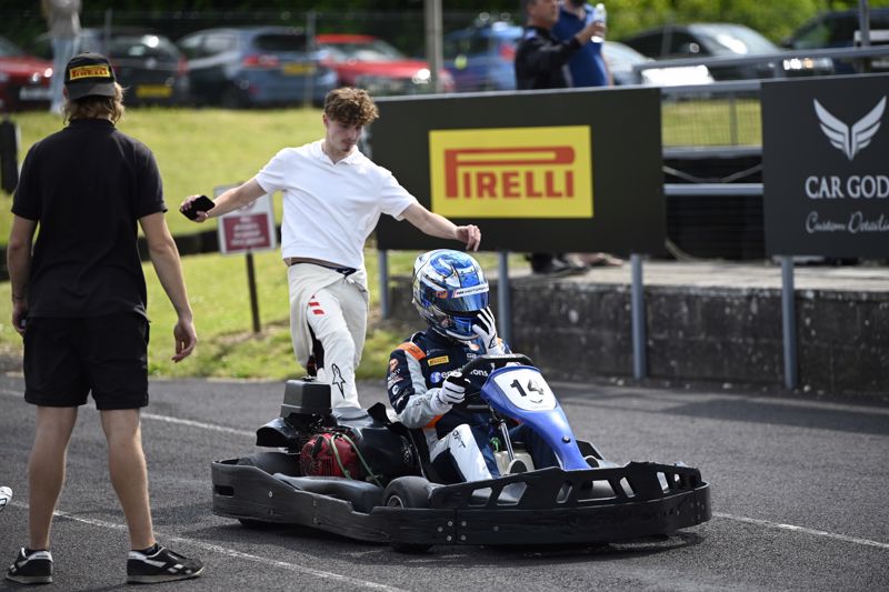 Templeton pulls off winning move as Team GB3 and GB4 triumph in Racing4Charity Karting4MND race